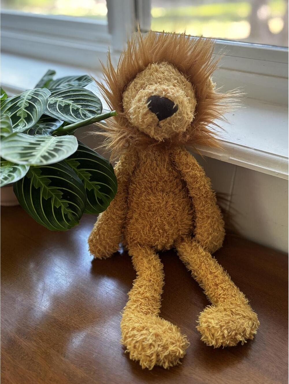 Rare Jellycat Wild Thing Lion Plush Stuffed Animal Long Legs Mane EUC Retired
